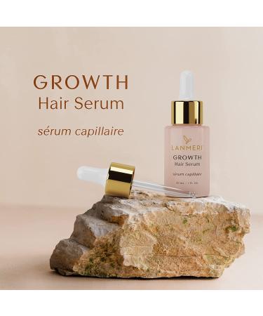 Lanmeri Vegan Hair Growth Serum - Natural Treatment for Hair Loss - Fuller, Thicker Hair in 90 Days - For Women & Men - Buy Online on SooperMarket.com