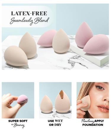 Premium Beauty Blender Makeup Sponge - Flawless Application | International Shipping Available - Buy Online on SooperMarket.com