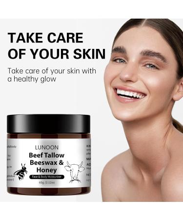 Beef Tallow and Honey Balm for Skin - Tallow Honey Skin Balm (2 oz) - Grass-Fed Beef Tallow & Raw Wild Honey Blend - All-Natural Moisturizer for Face & Body Tallow Balm for Skin Hydration - Buy Online on SooperMarket.com