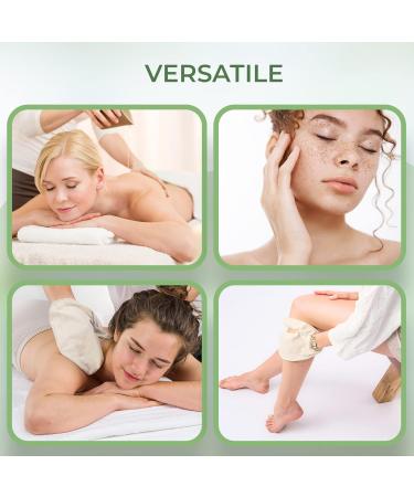 MASSAGE-EXPERT Garshana Raw Silk Gloves - 1 Pair for Ayurvedic Dry Massage & Cellulite Treatment - One Size Fits All - High-Quality - Buy Online on SooperMarket.com