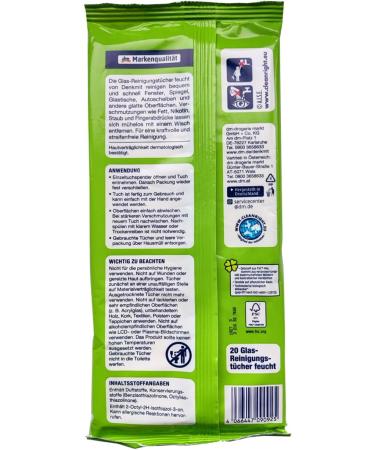 Thinking with Glass Cleaning Wipes Wet (3 x 20 Wipes) - Buy Online on SooperMarket.com