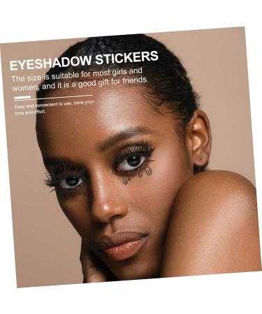Gogogmee 8 Pairs Halloween Eyeliner Stickers Eyeshadow Sticker Prop Eye Web Tattoos 3d Stickers Pvc Black - Buy Online on SooperMarket.com