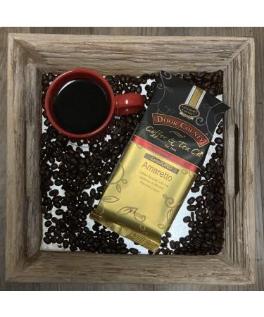 Door County Coffee Amaretto Flavored Ground Coffee 10 oz Bag - Medium Roast - Buy Online on SooperMarket.com