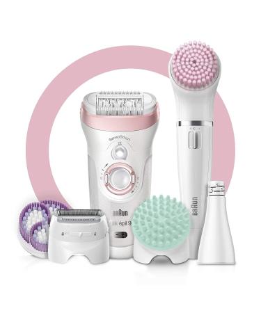 Braun Silk-pil 9-985 Epilator for Women | Facial Hair Removal Shaver - Cordless & Rechargeable | Wet & Dry | Includes Facial Cleansing Brush - Buy Online on SooperMarket.com