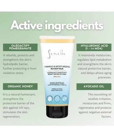Senelle - Firming Body Lotion | Hydrating and Nourishing Formula | Ol oactif Pomegranate | Avocado Oil | High Molecular Hyaluronic Acid | Honey | Shea Butter | Suitable for All Skin Types | 200 ml - Buy Online on SooperMarket.com