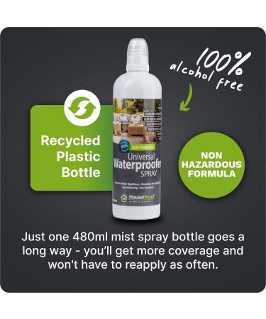 HouseProud 480ml Universal Waterproof Spray Bottle - Eco-Friendly Fabric Protector for Bag, Clothes, and Shoes - Buy Online on SooperMarket.com