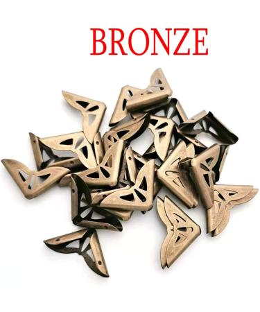 150PCS Book Corner Protector Metal Corner Cover for Scrapbook Album Menu Folder Include 50PCS Silver 50PCS Gold and 50PCS Bronze - Buy Online on SooperMarket.com