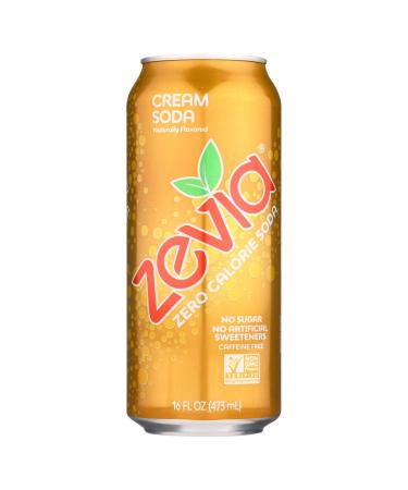 Zevia All Natural Cream Soda, 16 Ounce - 12 per case.