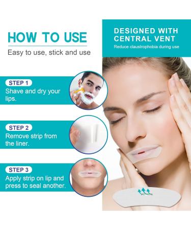 Mouth Tape 60 PCS for Better Sleep and Snoring Relief | Gentle Sleep Strips for Improved Nose Breathing | Stop Drooling and Enhance Nighttime Rest | Customizable for Your Mouth Shape - Buy Online on SooperMarket.com