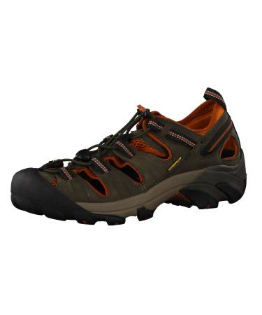 KEEN Men's Arroyo 2 Closed Toe Hiking Sandals 9.5 Black Olive/Bombay Brown