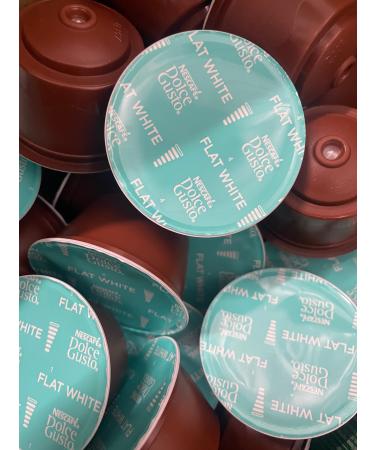 Buy 10 20 30 50 80 & 100 Compatible With Dolce Gusto Coffee Pods Flat White - SOLD LOOSE