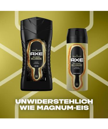 AX 3-in-1 Shower Gel & Shampoo Magnum Gold Caramel Billionaire - Luxurious Fragrance for Body Face & Hair - 250ml - Buy Online on SooperMarket.com