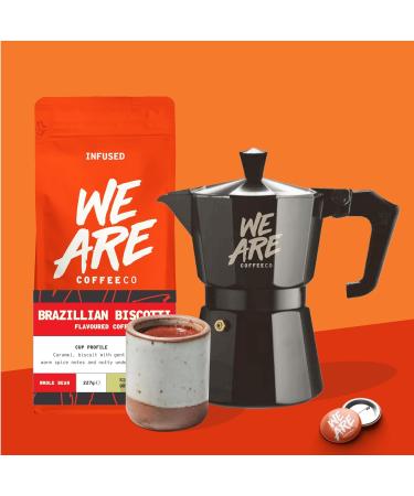 Coffee Beans 227g Bag Whole Bean Coffee Brazilian Biscotti Flavoured Coffee Beans Caramel Nuts & Spice Notes Arabica Medium Roast Fresh Coffee Single Origin (We Are Coffee Co) Biscotti 227 g (Pack of 1) - Buy Online on SooperMarket.com