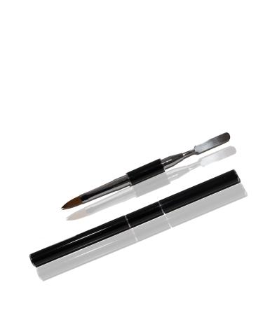 Professional polyacrylic gel brush long cat's tongue with gel spatula size 6 RM Beautynails