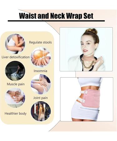 Premium Reusable Castor Oil Pack for Liver Detox | Soft Washable Design with Adjustable Straps - Perfect for Sleep (Pink) - Buy Online on SooperMarket.com