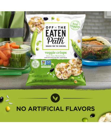 Off The Eaten Path Veggie Crisps Variety Pack - 1.25 oz (Pack of 16) | Rice, Peas, Black Beans | Mosaic Veggie Crisps - Buy Online on SooperMarket.com