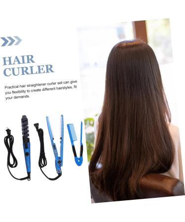 Baluue 1 Set Curling Iron Set Hair Rollers Comb Hair Curler Curling Wand Hair Straightener Curlers Rubber - Buy Online on SooperMarket.com