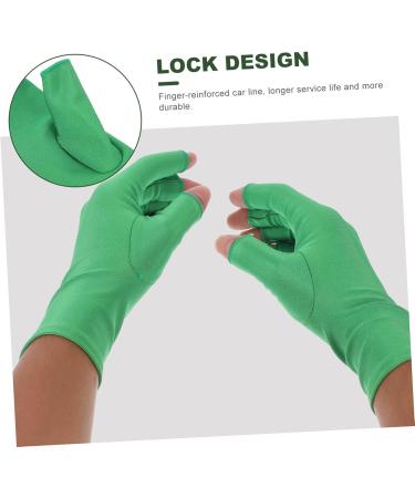 Gogogmee 1 Pair Nail Gloves Nail Fingerless Manicure Gloves Nail Art Tools Manicure Gloves Fingerless Gloves UV Shield Gloves Sunscreen Gloves 20X8X0.4CM - Buy Online on SooperMarket.com