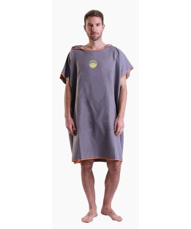 Megawodar Microfiber Poncho Towel - Adult Surf Beach Wetsuit Changing Robe - Gray - Buy Online on SooperMarket.com