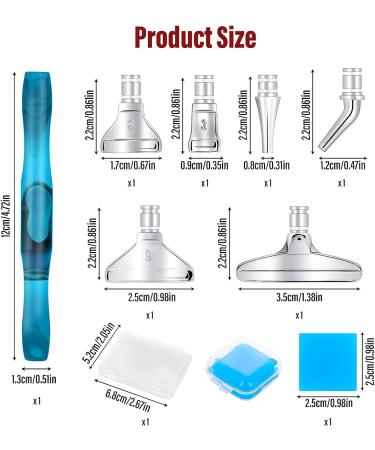 Cobee Diamond Painting Pen Accessories Set with 6 Stainless Steel Tips and Glue Clay | 5D DIY Diamond Painting Tools and Embroidery Box - Buy Online on SooperMarket.com