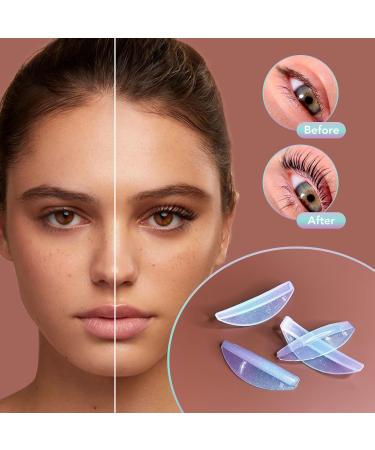 PERMANIA Lash Lift Rods - 16 Reusable Silicone Eyelash Perm Curlers (U & C Curl) | DIY Makeup Beauty Tool for All Eye Shapes - Blue - Buy Online on SooperMarket.com