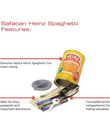 Sterling 203HS SafeCan Heinz Spaghetti - Hidden Storage Diversion Safe Yellow - Buy Online on SooperMarket.com