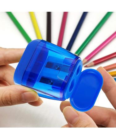 OFiSEXPT Dual Hole Manual Pencil Sharpener - 4 Pack for Students and Adults | School, Home, Office Use - 4 Colors - Buy Online on SooperMarket.com