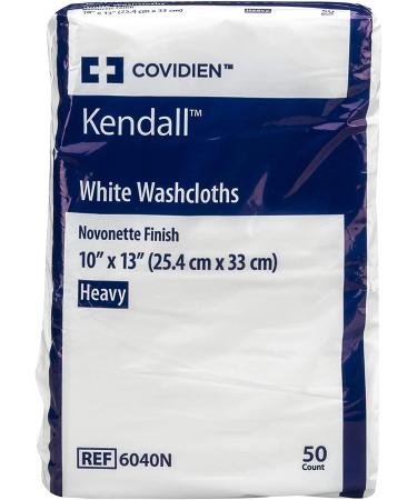 Kendall White Washcloth 10 x 13 (Pack of 50) - Bulk Cotton Towels - Buy Online on SooperMarket.com