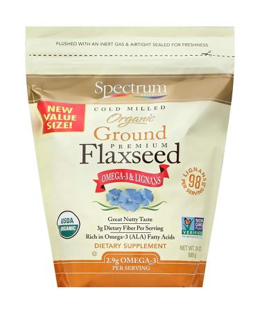 Spectrum Essentials Organic Ground Premium Flaxseed 24 Oz