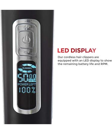 LIVIVO Digital Hair Clipper and Beard Trimmer Wireless Grooming Set with Extra Sharp Long Lasting Blades and Multiple Trimmer Attachments - Buy Online on SooperMarket.com