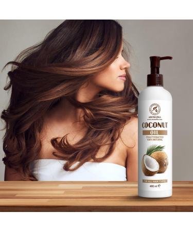 Pure Coconut Hair Oil 480ml - Cocos Nucifera - Intensive Care for Healthy Hair - Natural & Organic - Buy Online on SooperMarket.com