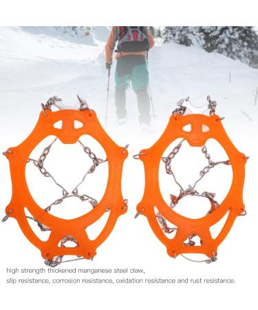 2pcs/Set 12 Tooth Mountaineering Crampons Ice Snow Grips Wearproof Anti Skid Snow Shoes Accessory for Snow Boots and Shoes(M Code) Climbing Climbing Tool - Buy Online on SooperMarket.com