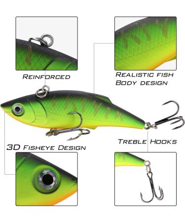 Sougayilang Minnow Fishing Lures Crankbaits Set - 10PCS Trout Bass Perch Hard Baits Swimbaits for Topwater Fishing - Style-B - Buy Online on SooperMarket.com