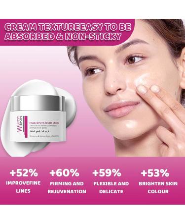 Fade Spots Night Cream Whitening & Lighten Spots & Nourishing Anti-Aging Face Moisturiser Face Care Brightening Face Cream For Firming Hydrating Correct Dark Spots & Acne -Deep Moisturiser Face. - Buy Online on SooperMarket.com