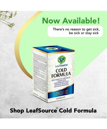 Leafsource Cold Formula Capsules Naturally Reduces Duration & Relieve Cold Symptoms Flu Upper Respiratory Tract Infections Bronchitis Sore Throat and Laryngitis Plant-Based Ingredient Vegan Immune Modulator NPN 80114231 (60 Counts) 60 count (Pack of 1) - Buy Online on SooperMarket.com