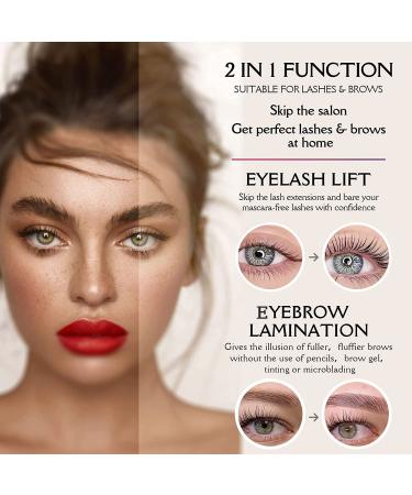 PERMANIA Eyelash Perm Kit & Brow Lamination 2-in-1 - C Curling Wave - Salon Quality Results at Home - Buy Online on SooperMarket.com
