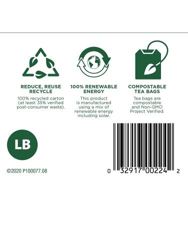 Organic Lemon Balm Herbal Tea - Caffeine Free, 16 Wrapped Bags | Traditional Medicinals - Buy Online on SooperMarket.com