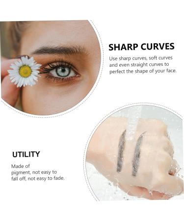 PLAFOPE 10 Sheets Imitation Eco Eyebrow Sticker Beauty Eyebrow Stickers Transfer Stickers - Buy Online on SooperMarket.com