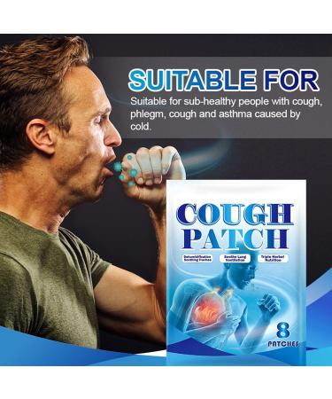 Cough Patch 40 Pcs Cough Relief Chest Cold Suppressant Sticker Acupoint Physiotherapy Pad - Buy Online on SooperMarket.com
