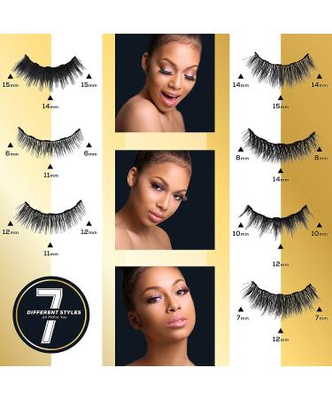 DUXEC Magnetic Eyelashes with Eyeliner Kit - 7 Reusable 3D Natural Look Pairs | Waterproof, Easy to Wear, No Glue Needed | Includes Tweezers (Pack of 1) - Buy Online on SooperMarket.com