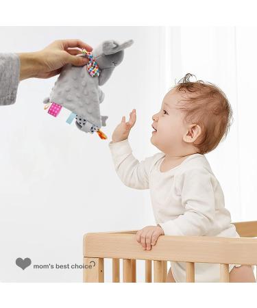 UNMOT Baby Comforter Blanket - Elephant Soft Security Blanket with Teether - Grey - Buy Online on SooperMarket.com