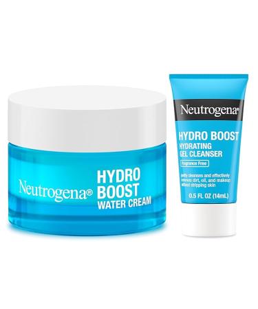 Neutrogena Hydro Boost Skincare Set Face Moisturizer - 1.7 Fl Oz. - Hydro Boost Hydrating Gel Facial Cleanser - 0.5 Fl Oz. - Pack of 2