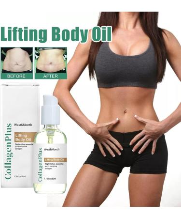 Body Tightening Oil | 1.69-Usen Anti-Cellulite Massage Oil for Abdominal Breast & Buttocks | Firming Oil for Belly Chest Arms & Legs | International Shipping - Buy Online on SooperMarket.com