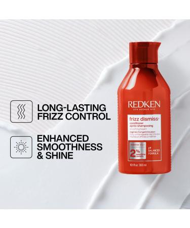 REDKEN Frizz Dismiss Shampoo & Conditioner Set for Frizzy Hair - Smooth & Manage Frizz - Sulfate Free - 10.1 Fl. Oz (Pack of 2) - Buy Online on SooperMarket.com