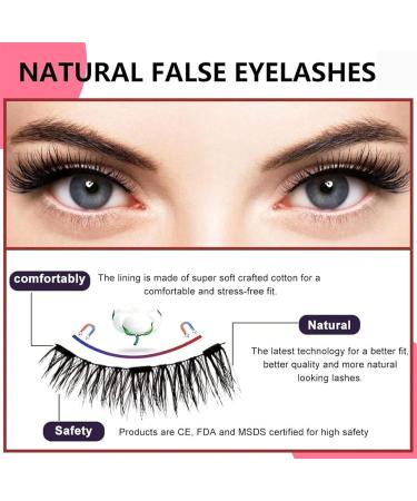 Magnetic Lashes Magnetic Eyelashes Dual Magnetic Lashes Eyelashes Beauty Magnetic Lashes Natural Look with Applicator Tweezers Reusable No Glue or Liner Needed Easy to Wear #5-diamond - Buy Online on SooperMarket.com