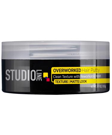 L'oreal Paris Studio Line Texture And Control Overworked Hair Putty Styling Paste, 1.7 Oz (2 Pack)