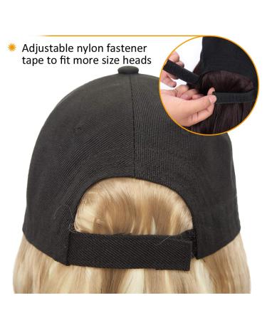 Buy Affordable Tess Extensions 16 Ombre Light Brown/Blond Synthetic Hair with Black Baseball Cap | 290g Women's Hair Extensions - Buy Online on SooperMarket.com