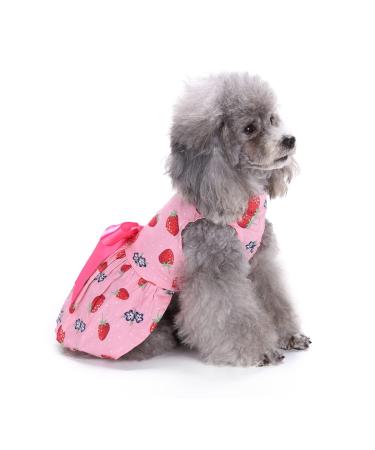 Petcute dog dress pet little dog clothes dog summer dress pet dog dress beautiful flower pet clothing Elegant Bowknot puppy skirt dog princess clothing tutu wedding lace dress s pink