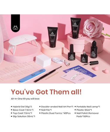 Beetles Poly Nail Extension Gel Starter Kit | Clear Pink Colors | UV Light Set | All in One Builder Gel Set - Buy Online on SooperMarket.com