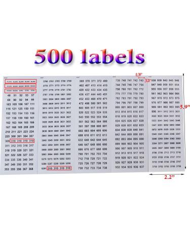 520 Pack Floss Bobbins with 500 Labels - Ideal for Needlepoint & Craft Thread Storage - Buy Online on SooperMarket.com